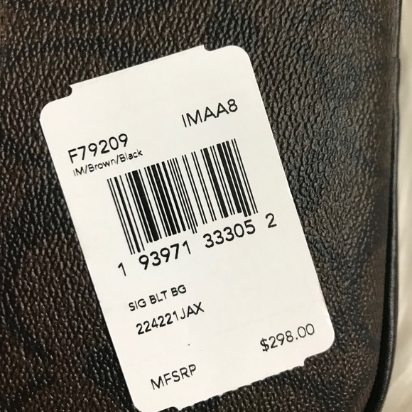 Coach Brown Convertible Belt Bag Fanny Pack - Picture 5 of 6